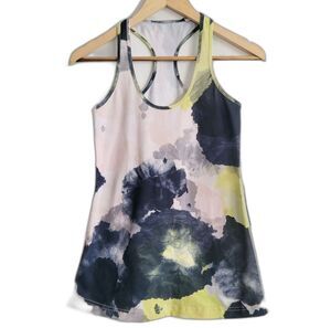 Lululemon Womens cool watercolor multi-color racerback tank top Size 4/6